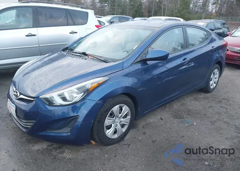 2016 Hyundai Elantra Se from USA, damaged, VIN 5NPDH4AE4GH773000